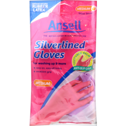 Photo of Ans Pink S/Lind Gloves 8's