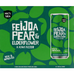 Photo of Macs Drink Mixers Feijoa & Pear Cans 6 Pack