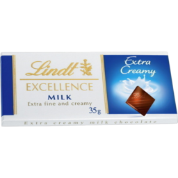 Photo of Lindt Excellence Milk Extra Creamy Chocolate Bar 35g