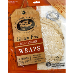 Photo of Old Time Bakery Gluten Free Multigrain Wraps 250g