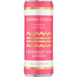 Photo of Dasher & Fisher Raspberry Gin & Soda Can