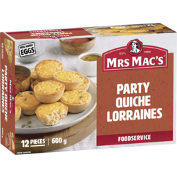 Photo of Mrs Mac's Party Quiche Lorraines 12.0x600g