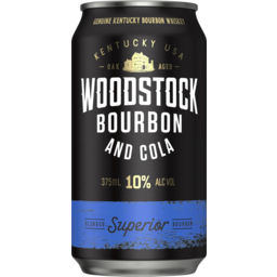 Photo of Woodstock Bourbon & Cola 10% 375ml