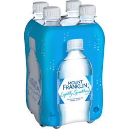 Photo of Mount Franklin Lightly Sparkling Water Bottles 4x450ml