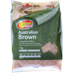 Photo of Sunrice Long Grain Wholegrain Rice Brown 1kg