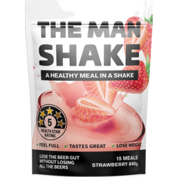 Photo of The Man Shake Strawberry Meal Replacement Shake