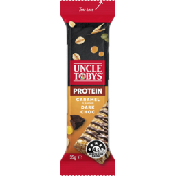 Photo of Uncle Tobys Nutritious Snacks Protein Bar Caramel Dark Chocolate 35g