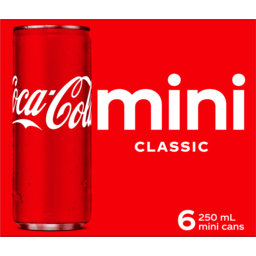 Photo of Coca-Cola Classic Soft Drink Multipack Cans 6x250ml 