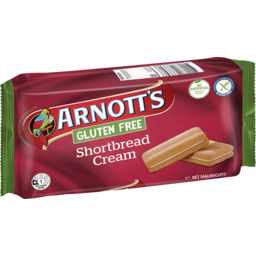 Photo of Arnott's Gluten Free Shortbread Cream 144g 