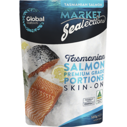 Photo of Global Seafoods Tasmanian Salmon Portions 500g