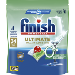 Photo of Finish Ultimate Pro 0% Dishwashing Tablets 34 Pack