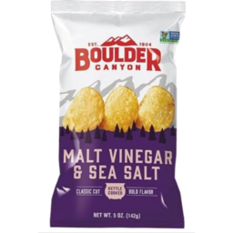 Photo of Boulder Canyon Malt Vinegar & Sea Salt Crisps 142g
