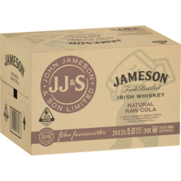 Photo of Jameson Irish Whiskey Natural Raw Cola