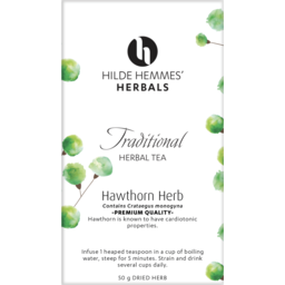Photo of HILDE HEMMES HERBALS Hawthorn Herb 50g