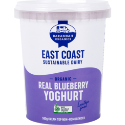 Photo of Barambah Organics Org Blueberry Yoghurt 500g