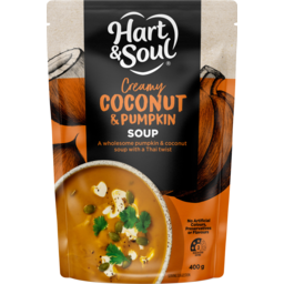 Photo of Hart & Soul No Nasties Creamy Coconut Pumpkin Soup Pouch 400g