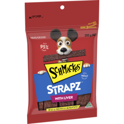 Photo of Schmackos Strapz Dog Treat Liver 200g Bag 200g