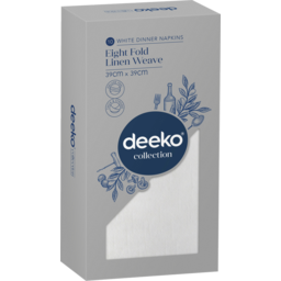 Photo of Deeko Collection Linen Weave Folded Napkins 10 Pack 