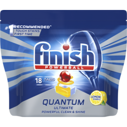 Photo of Finish Quantum Ultimate Lemon Sparkle Dishwashing Tablets 18pk