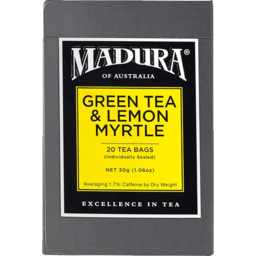 Photo of Madura Green Tea & Australian Lemon Myrtle Tea Bags 20 Pack