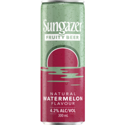 Photo of Sungazer Fruity Beer Natural Watermelon Cans
