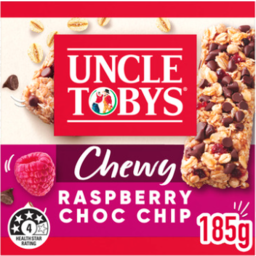 Photo of Uncle Tobys Muesli Bar Raspberry Chop Chip 185gm