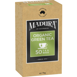 Photo of Madura Organic Green Tea 50 Tea Bags 75g