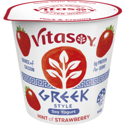 Photo of Vitasoy Greek Style Soy Yogurt - Hint Of Strawberry 140g 140g