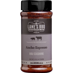 Photo of Lanes BBQ Ancho Espresso Rub/Seasoning 298g