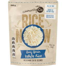 Photo of Community Co Long Grain White Rice Microwavable Rice 250g