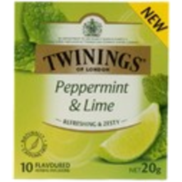 Photo of Twinings Teabags Peppermint & Lime