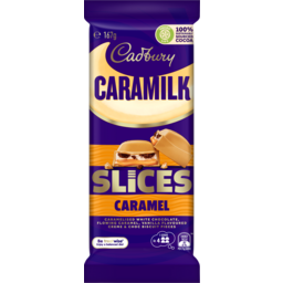 Photo of Cadbury Chocolate Block Caramilk Slices Caramel