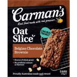 Photo of Carmans Belgian Chocolate Brownie Oat Slice 5 Pack
