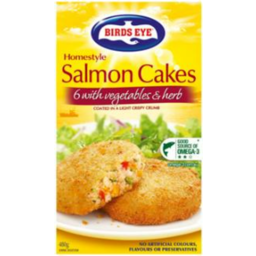 Photo of BIRDS EYE SALMON CAKES WITH VEGETABLES & HERBS 480 GM