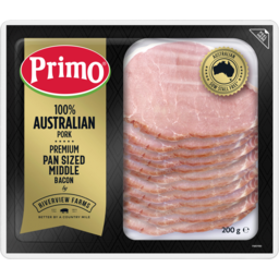 Photo of Primo Pan Sized Middle Bacon 200g