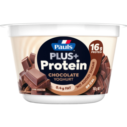 Photo of Pauls Plus+ Protein Chocolate Yoghurt No Added Sugar 160g