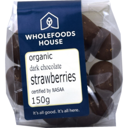 Photo of Wholefoods House Chocolate Strawberries Dark 150g