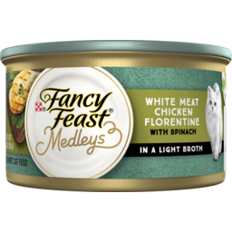 Photo of Purina Fancy Feast Medleys White Meat Chicken Florentine Garden Greens In A Delicate Sauce Cat Food