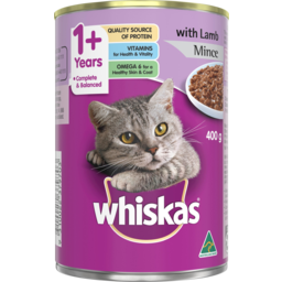 Photo of Whiskas 1+ Years Mince With Lamb Cat Food 400g