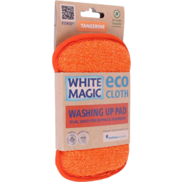 Photo of White Magic Eco Cloth Washing Up Pad Tangerine Single Pack
