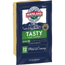 Photo of Mainland Tasty Cheddar Cheese 250 G 250g