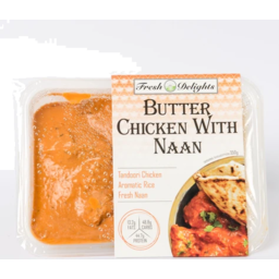 Photo of Fresh Delights Meals Butter Chicken & Naan 350g