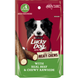 Photo of Lucky Dog Meaty Chew Beef 96gm 4pk