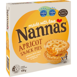 Photo of Nanna's Snack Apricot Pies 4 Pack 4x450g
