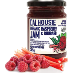 Photo of Dalhousie Organic Jam Raspberry And Rhubarb 285gm