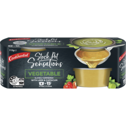 Photo of Continental Stock Pot Cooking Vegetable Real Concentrated Stock 4 Pack 112g