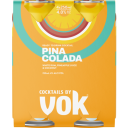 Photo of Vok C/Tl Pina Colada 4*250ml 250ml