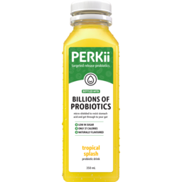 Photo of Perkii Tropical Splash Flavoured Drink Probiotic Water 350ml