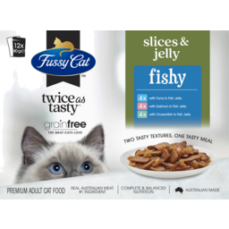 Photo of Fussy Cat Twice As Tasty Slices & Jelly Fishy