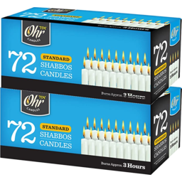 Photo of Ohr Candles Shabbos 3hr 72pk